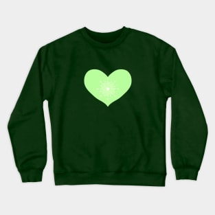 Green Heart Crewneck Sweatshirt